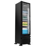 Expositor Vertical Imbera 1 Porta Vidro 229l Preto 220v Vr08