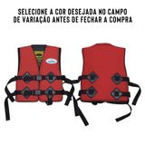 Colete Salva Vidas Homologado Classe 5 Vermelho P 25 A 35kg Original