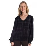 Blusa Manga Longa Feminina Rovitex. Preto P