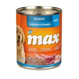 Ração umida Patê Max Cães Filhotes Sabor Cordeiro e Frango 280g - 1 unidade