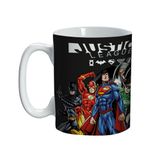 Mini Caneca Liga Da Justiça Em Porcelana 135 Ml