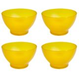 Cumbuca Cozy 13,7 X 13,7 X 8,2 Cm 500 Ml  Amarela Coza - Cjto De 4 Unidades