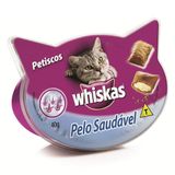 Petisco Whiskas Pelo Saudável para Gatos Adultos e Filhotes - 40g - 1 unidade