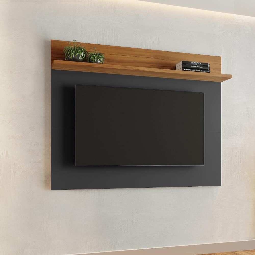 Painel Para Tv Até 50&quot; Nt1185 Preto Tx/ Freijó Notável Móveis