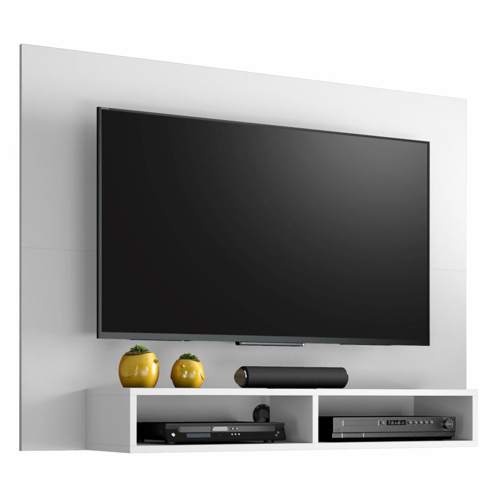 Painel Para Tv Até 49 Polegadas Com Nicho Eros Branco Notável Móveis