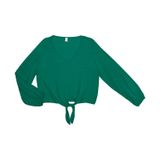 Blusa Manga Longa Feminina Rovitex. Verde G