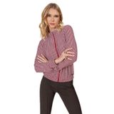 Jaqueta Estampada Feminina Rovitex Vermelho M