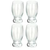Jogo 4 Copos De Vidro Agua Cerveja Suco 248ml Taça
