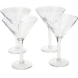 Jogo 4 Taças Martini Drink Vidro 296ml