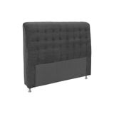 Cabeceira de Cama Box Casal Simbal Dama Casal Cinza