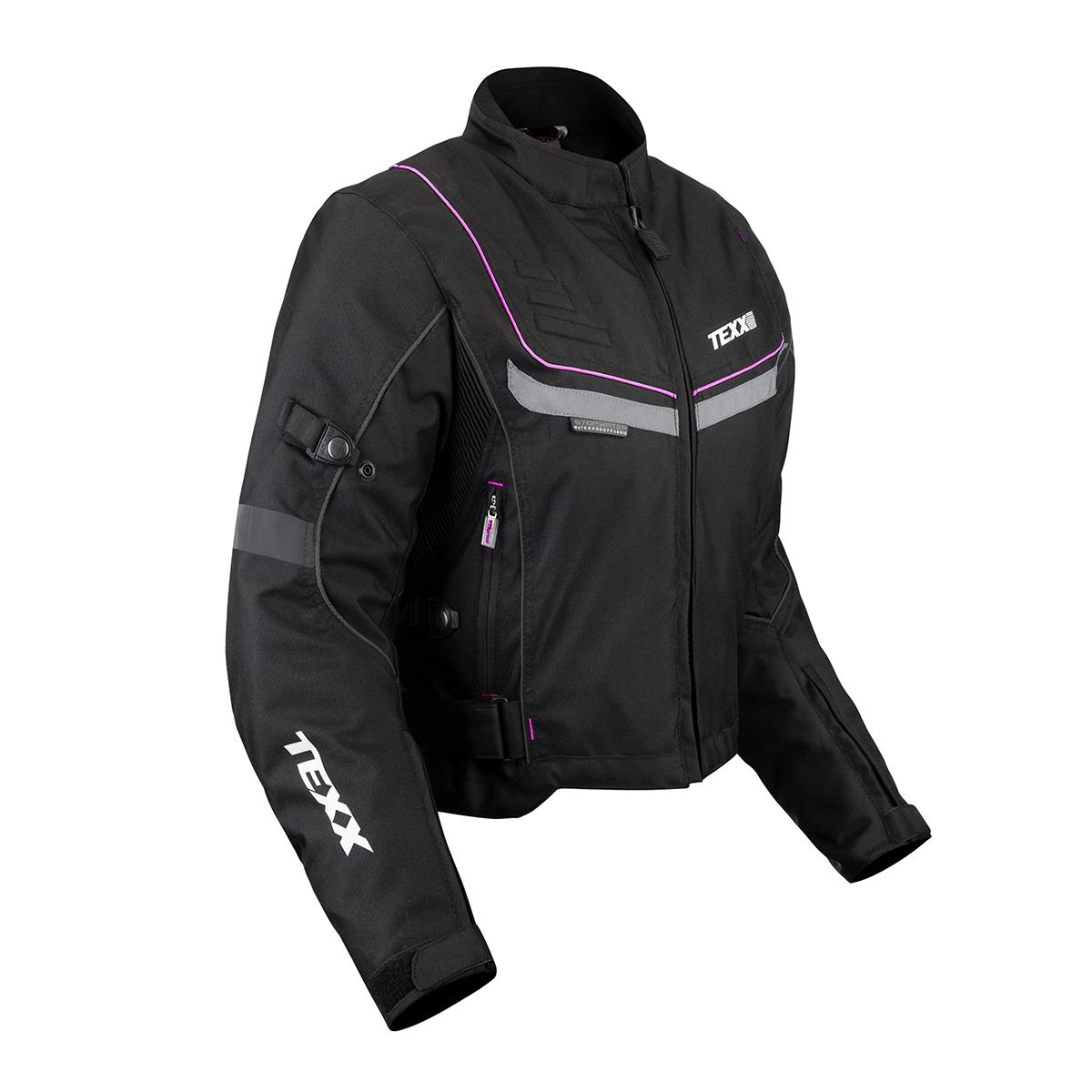 Jaqueta Texx New Strike V2 Lady Feminina Impermeável Moto - Preto E Rosa - M