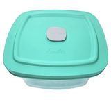 Pote Quadrado Facilita 1 Litro Com Tampa Verde - Marinex