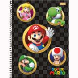 Caderno Univ. 10 Matérias 160fls Super Mario Capa 2 - Foroni