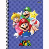 Caderno Univ. 10 Matérias 160fls Super Mario Capa 4 - Foroni