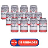 Cerveja Budweiser Lata 350 ml 36 Unidades