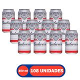 Cerveja Budweiser Lata 350ml 108 Unidades