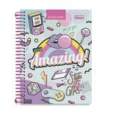 Planner Espiral Teen Gamer Style Girl Capa Dura 2021