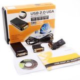 Adaptador de vídeo USB 2.0 x VGA/DVI/HDMI Multi Display UGA