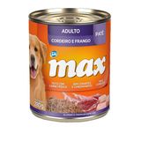 Ração Úmida Patê Max Cães Adultos Sabor Cordeiro e Frango - 280g - 1 unidade