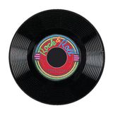 Quadro Placa Decorativa Redonda - Disco de Vinil Rock