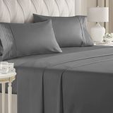 King Size Sheet Set - 4 Peça - Lençóis De Cama De Luxo Do Hotel - Extra Macio - Bolsos Profundos - Easy Fit - Folhas Respiráveis E De Re