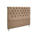 Cabeceira Cama Box Queen Simbal Embaixatriz Queen Size - Cor Nobuck Bege II