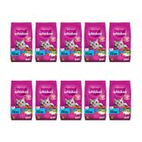 Kit Ração Para Gatos Peixe 10 Pacotes - Whiskas