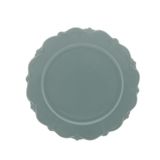 Prato Raso Wolff Fancy De Porcelana Menta 27cm