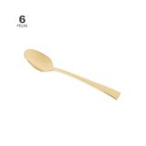 Conjunto De 6 Colheres De Café Wolff Berna De Aço Inox Dourado