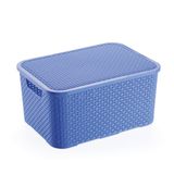 Micro Caixa Organizadora Rattan 3.5l Azul - Monte Libano
