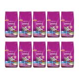 Kit Ração Para Gatos Castrados Peixe 10 Pacotes - Whiskas