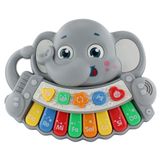 Teclado Musical Animalzinho Elefante Cinza R2990 - Bbr Toys