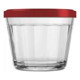 Tigela Americano 150ml Com Tampa Vermelha - Marinex