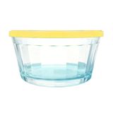 Tigela Americano 600ml Com Tampa Amarela - Nadir