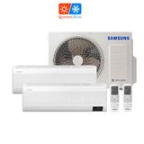 Ar Condicionado Multi Bi Split Samsung Wind Free 18000 Btus (2x9000) Quente/frio Inverter 220v