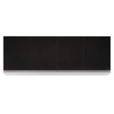 Armário Aéreo 160cm 4 Portas Nevada Branco/preto - Lumil Móveis