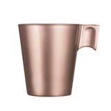 Xícara para café em vidro rosa 80ml flashy luminarc