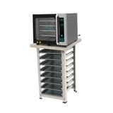 Forno Turbo Convector Digital Pro Turquesa Fcsp4e 220v + Bancada Mes-004 + 8 Assadeiras - Venâncio