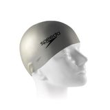 Touca de Silicone Speedo Flat Cap / Prata