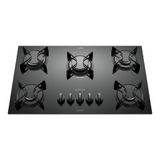 Cooktop 5 Bocas Preto Com Mesa De Vidro Atlas U Top Bivolt