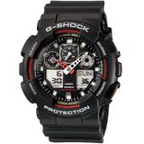 Relógio CASIO G-SHOCK masculino vermelho/preto GA-100-1A4DR