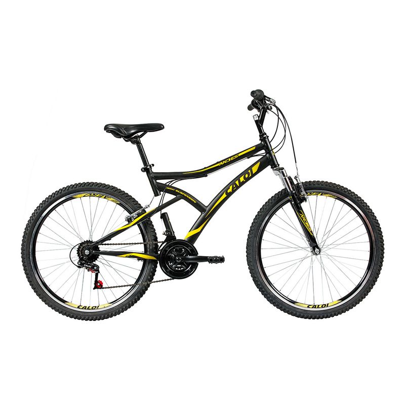 Bicicleta Caloi Andes Aro 26 Susp. Dianteira 21 Marchas - Preto