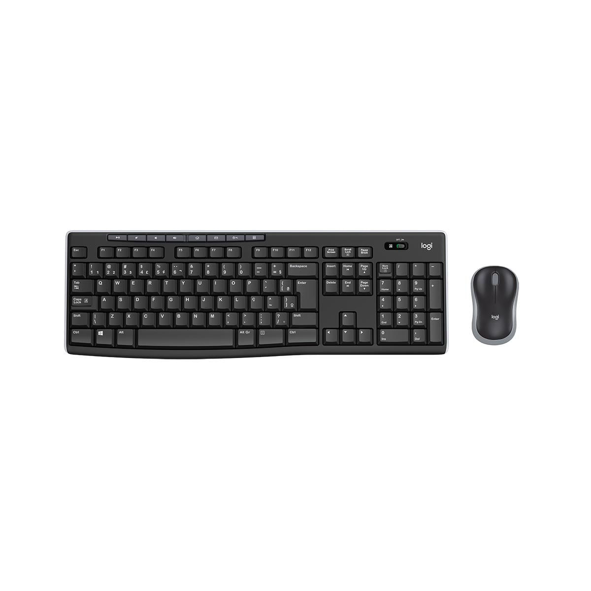 Teclado e Mouse Wireless MK270 Logitech Preto