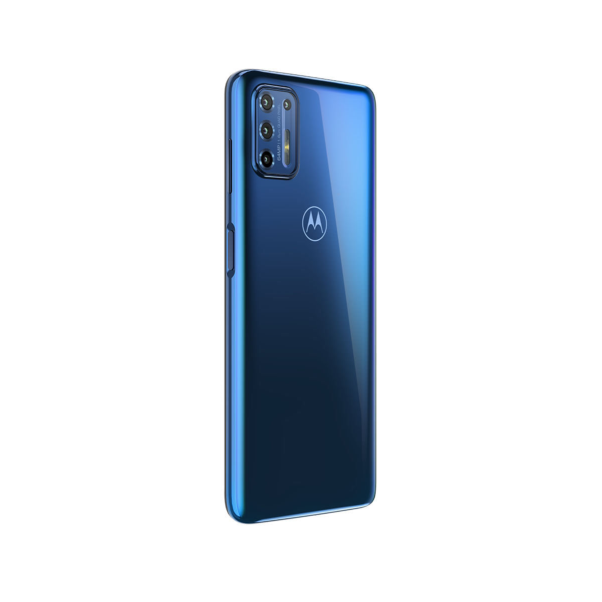 Smartphone Motorola Moto G9 Plus 128GB Azul Índigo 4G Tela 6.8" Câmera Quadrupla 64MP Traseira Esquerdo