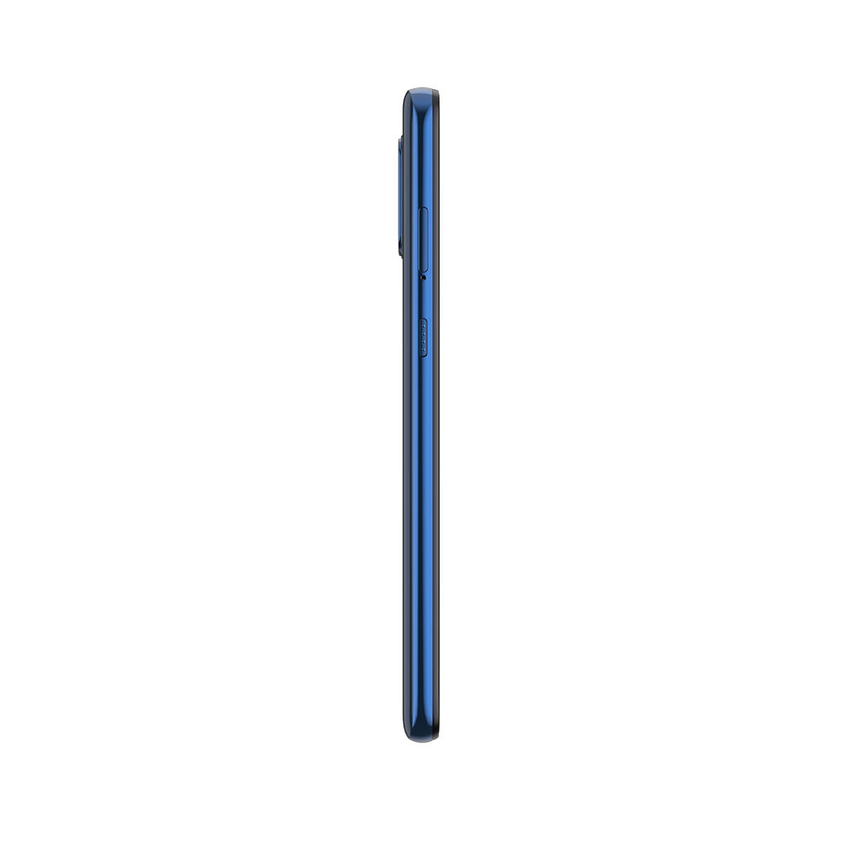 Smartphone Motorola Moto G9 Plus 128GB Azul Índigo 4G Tela 6.8" Câmera Quadrupla 64MP Perfil Esquerdo