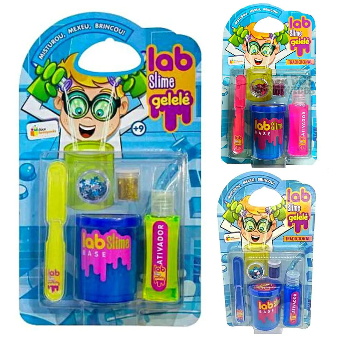 Slime  Laboratório De Slime Lab Slime Kit Faz Slime Glitter