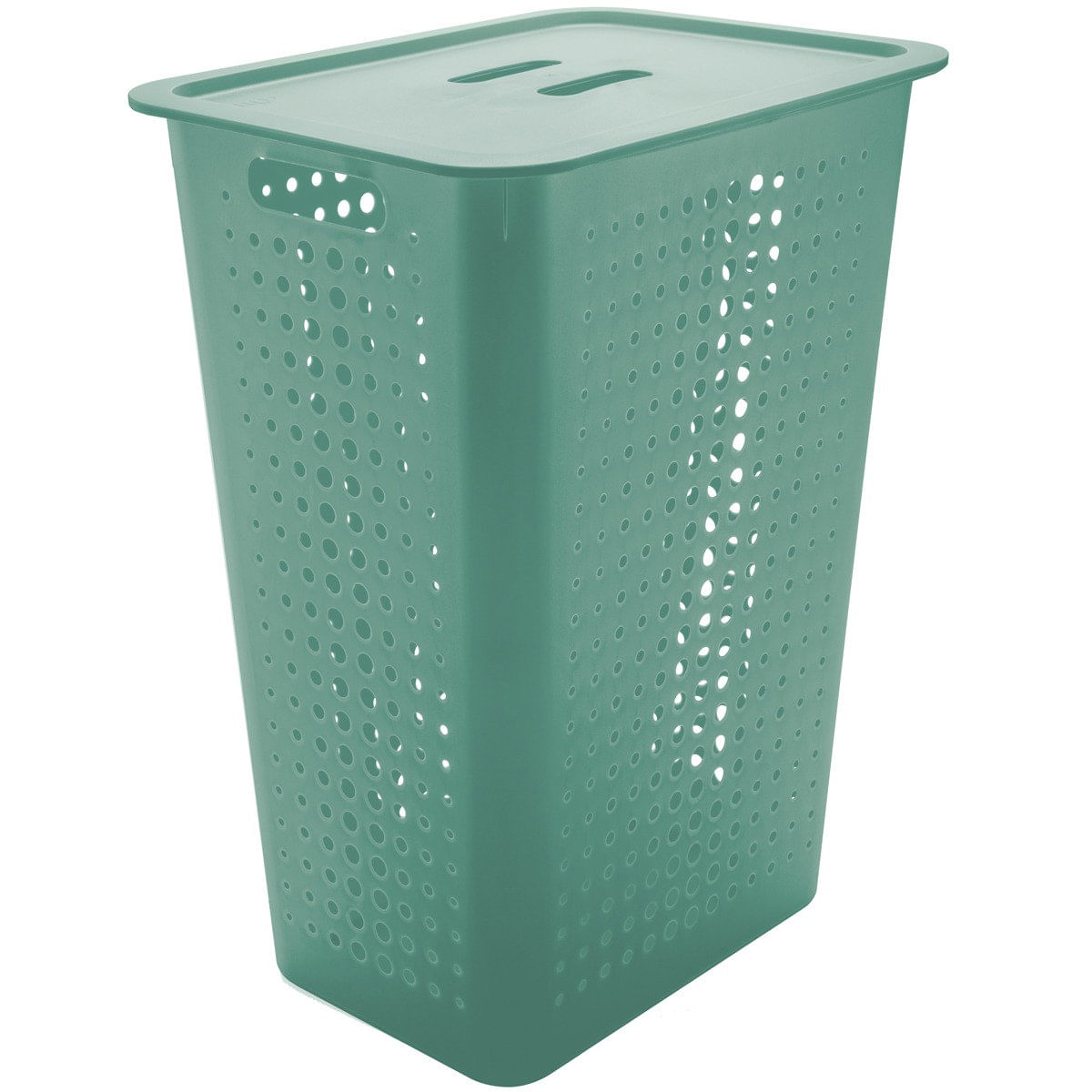 Cesto Para Roupas Organizador Lavanderia 47 Litros Plástico Verde Menta é boa?