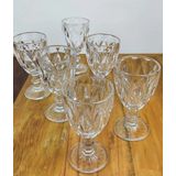 Jogo 6 Taças De Vidro 340ml Cristal Diamante Vinho Suco Água 340ml
