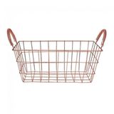 Cesta Metal Rose 24x15x10 Bras Continental