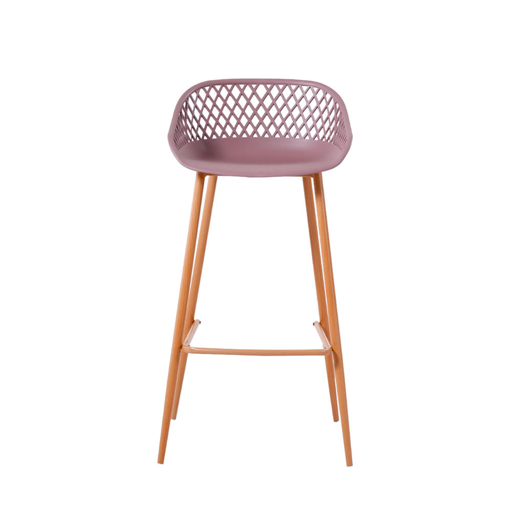 Banqueta Monaco Assento Em Polipropileno E Base Em Aço Fratini